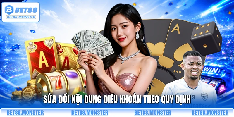 Sửa đổi nội dung điều khoản theo quy định